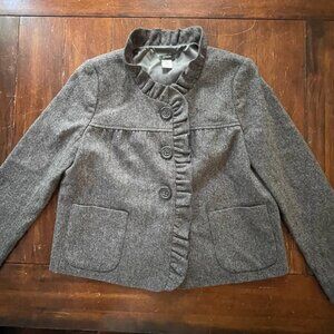 Beautiful J. Crew Houndstooth Womens Wool Blazer - Size 6